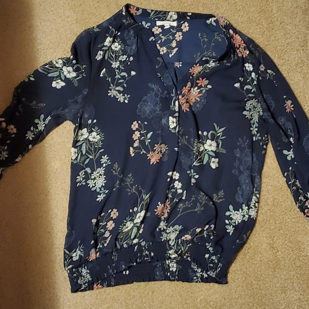 Maurices flowered blous3